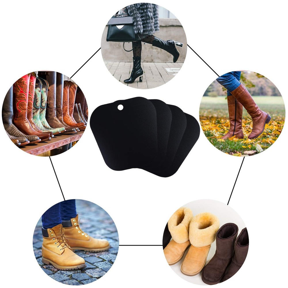 6 Pack 3 Pairs Reusable Tall Boot Shapers Form Inserts for Support