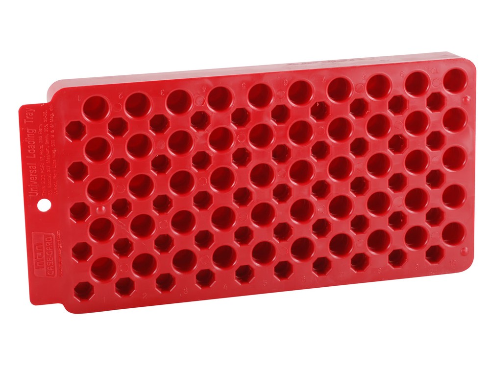 MTM Universal Reloading Tray 50-Round Plastic Red