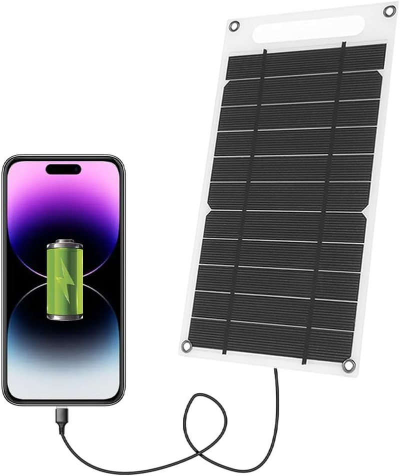 Solar Panel 7.8 W Ultra Thin Monocrystalline Silicon Solar Panel Charger USB Por