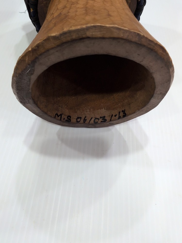 African Dejembe Drum With Carrying Case