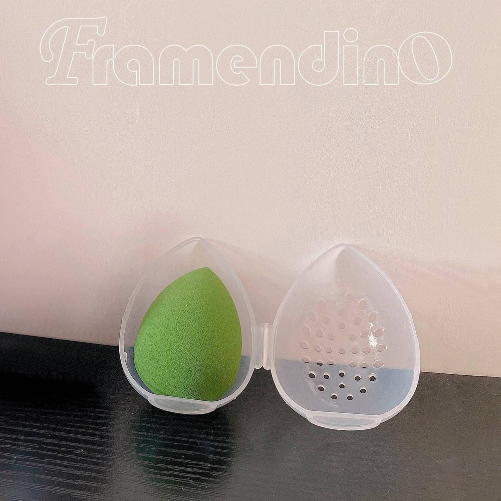 Framendino, 4 Pack Breathable Makeup Sponge Case Protective Plastic Beauty Co...