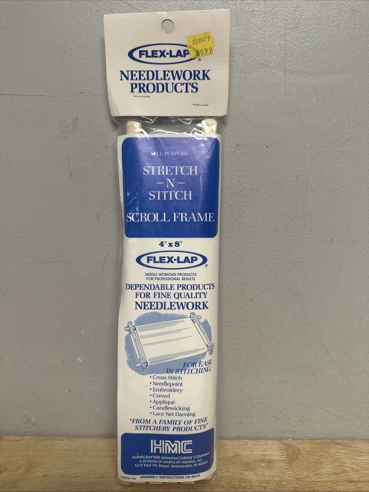 Homecrafters Needlework Scroll Frame 4" X 8" FLEX-LAP New