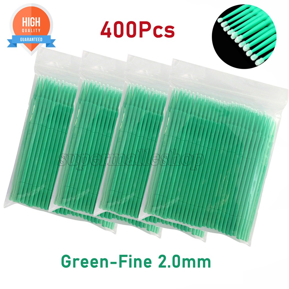 400 Pcs Dental Microbrush Micro Brush Applicator Tips Regular/Fine/Cylinder USA