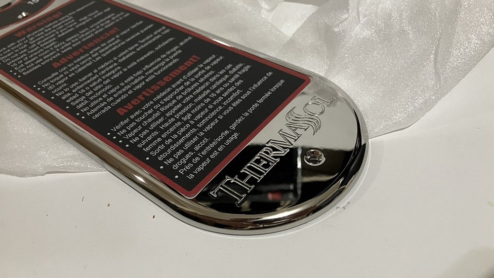 Thermasol Timer Plate Chrome OPEN BOX