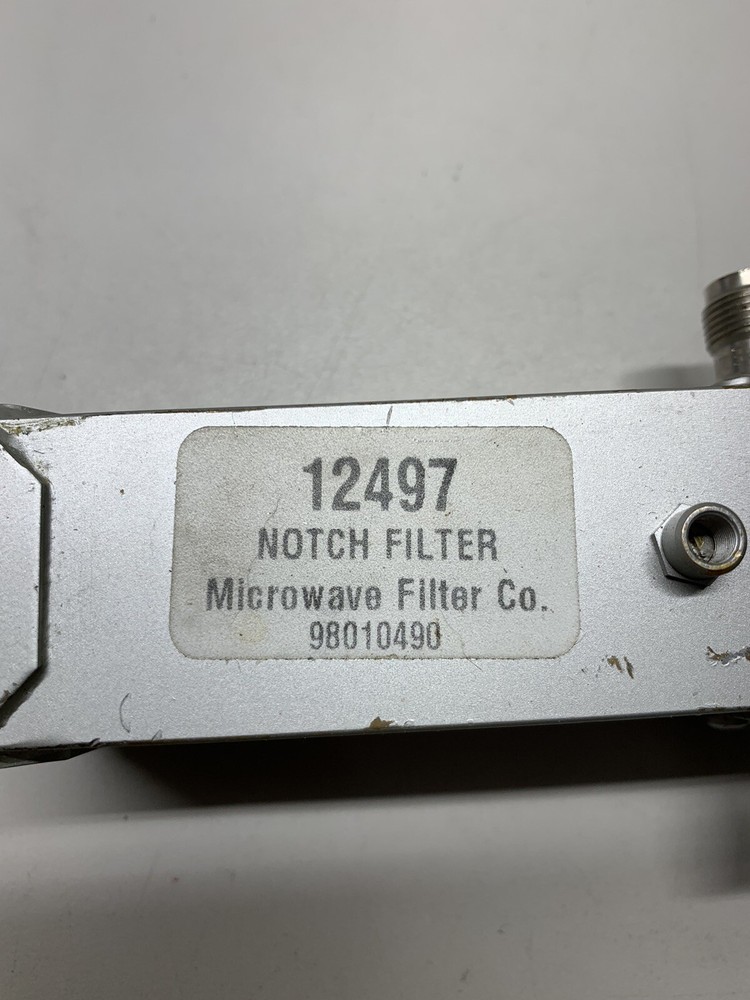 12497 Notch Filter RF Microwave Filter Co 98010490