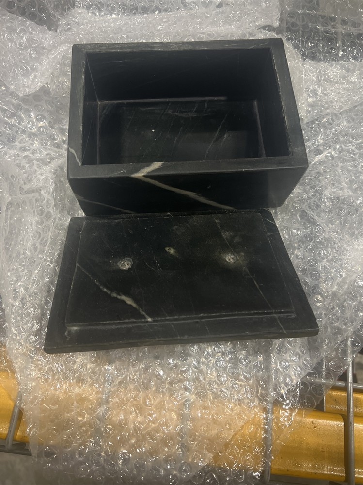GAURI KOHLI Black Marble Box - Small