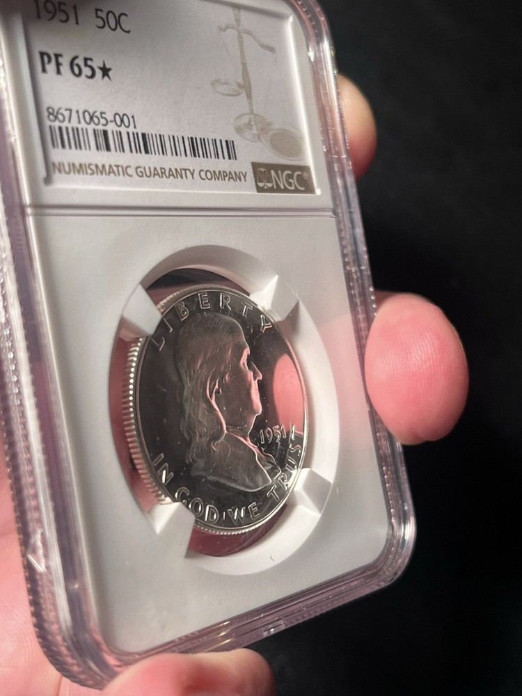 1951 Franklin Half Dollar NGC PF65*