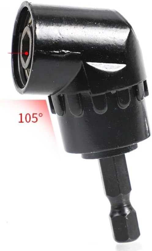 Right Angle Drill Adapter, 105 Degree Right Angle Drill Attachment, Power Screwd