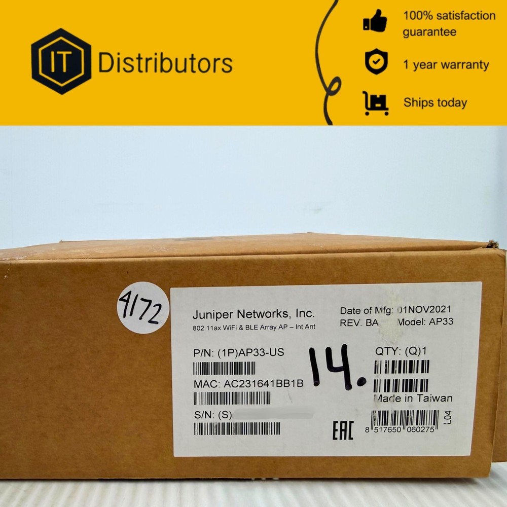 Juniper AP33-US / 1 Year Warranty / Ships Today