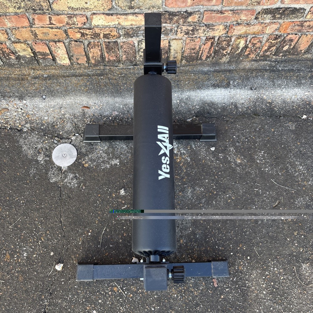 Adjustable Bulgarian Split Squat Stand Leg Strength Trainer Foam Roller Gym EUC