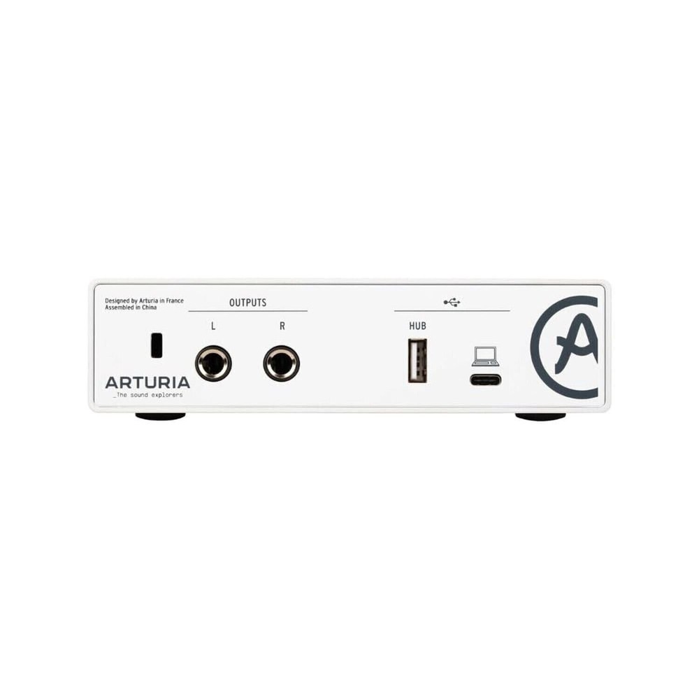Arturia MiniFuse 1 USB Audio Interface, White Bundle with Pig Hog ..-OPEN BOX