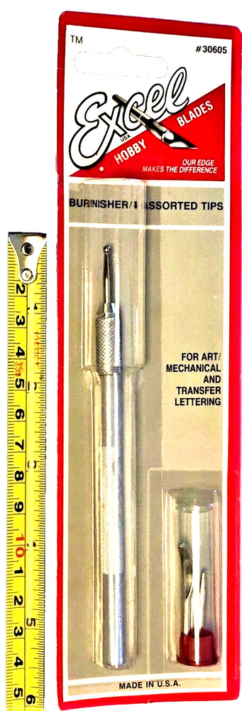 EXCEL Burnisher w/Aluminum Handle Tips HOBBY TOOL ACCESSORY EXCEL 30605