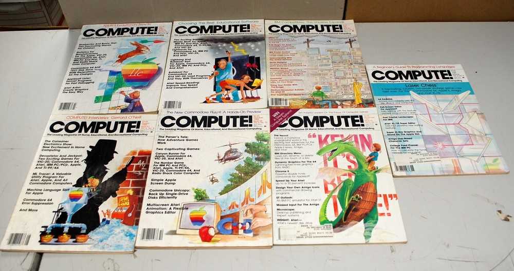 Rare Compute Magazine 7 Issues 1984-1987   Ships Worldwide