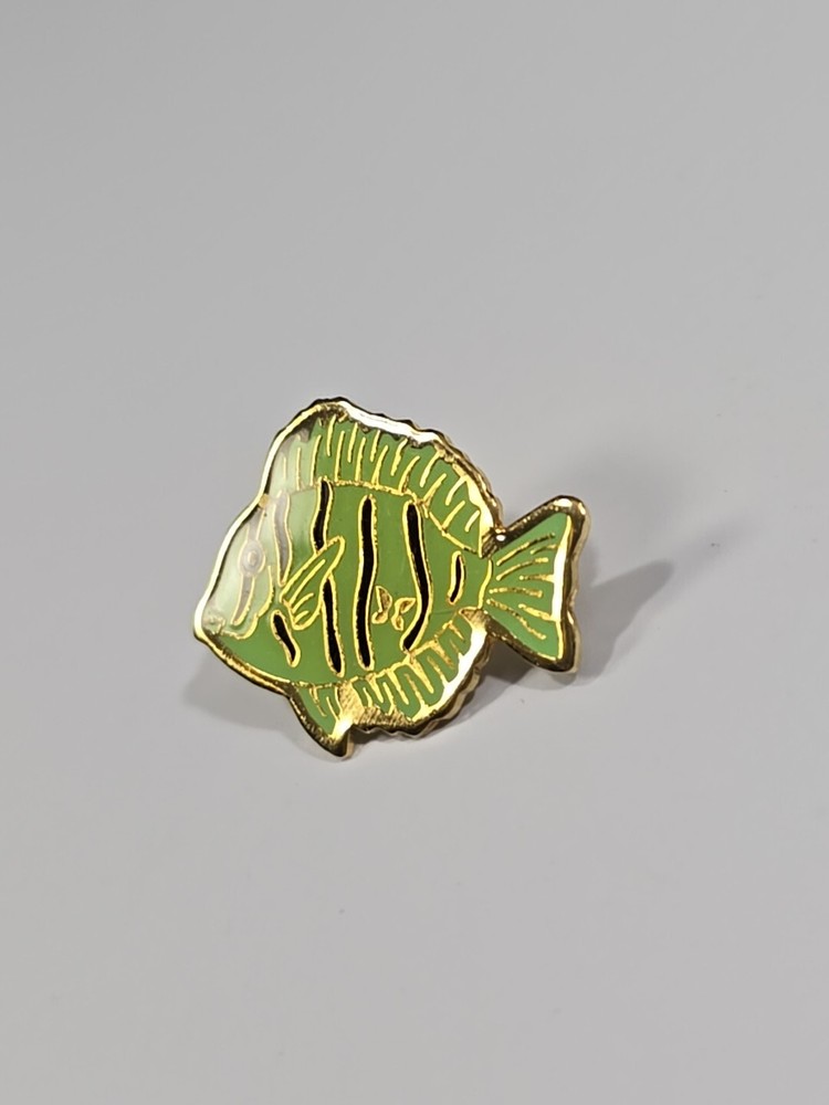 Fish Green Color Lapel Pin Thin Metal