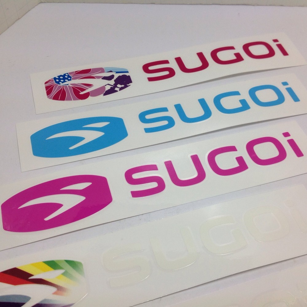 SUGIO 8" DECALS IN DIFFERENT COLOURS