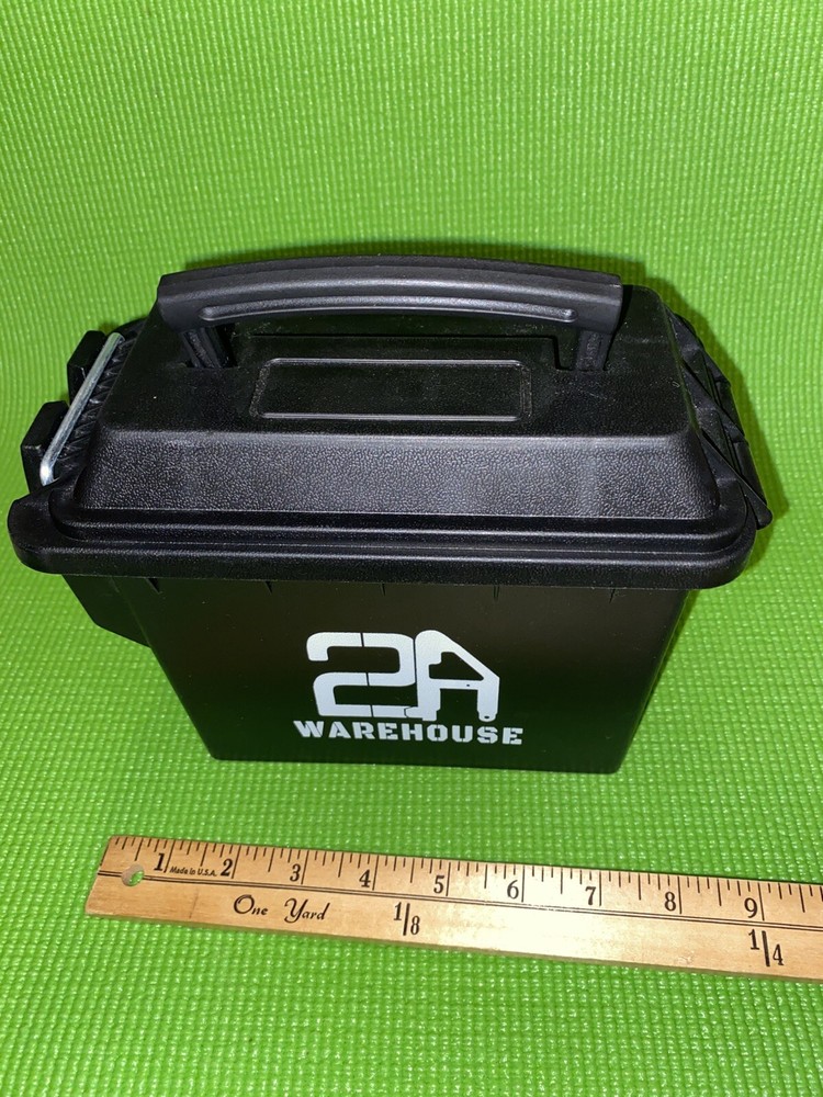 2A Warehouse Empty Plastic Ammo Box Snapping closures 6”x4”x 6”
