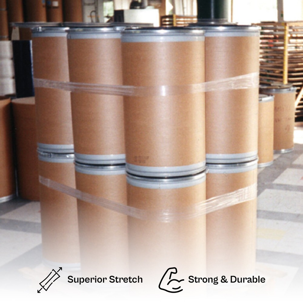 8 Rolls 4" x 48" Secure Pallet Load Stretch Shrink Wrap Band 40 Micron Clear