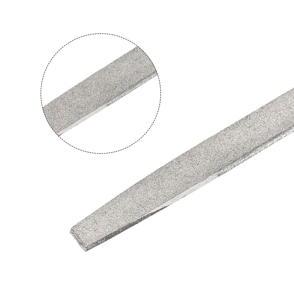 Diamond File 6 Inch Flat File Diamond Coated Plastic Handle Hand Tool