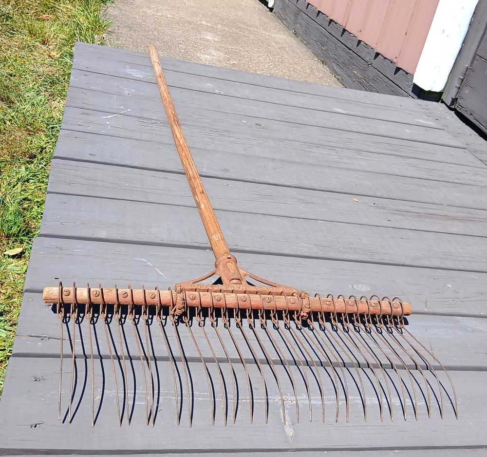 Antique Fuller Lawn Broom 1920s Dethatcher Rake Style