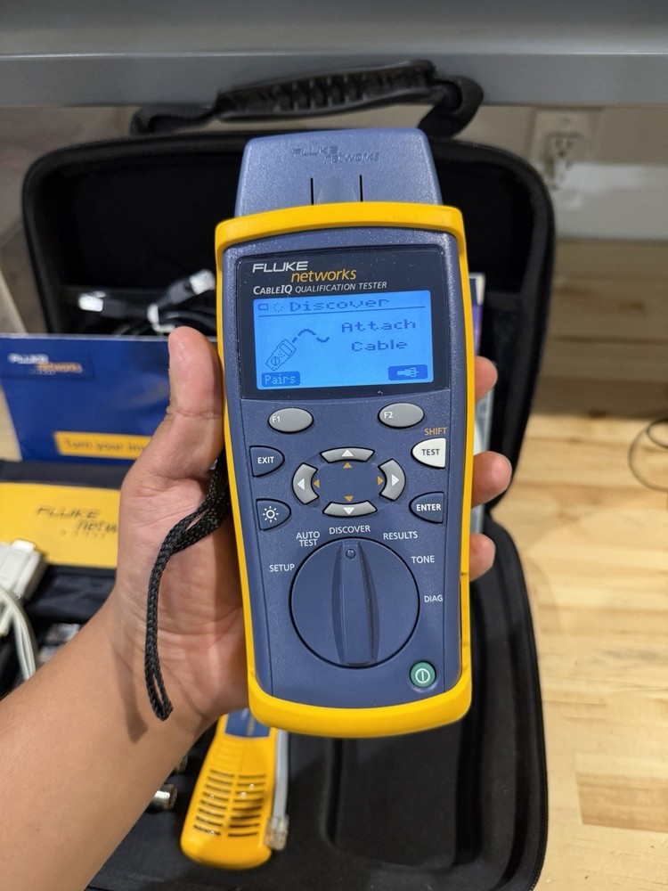 FLUKE NETWORKS CABLE IQ QUALIFICATION TESTER KIT (TESTED) SHIPS FAST