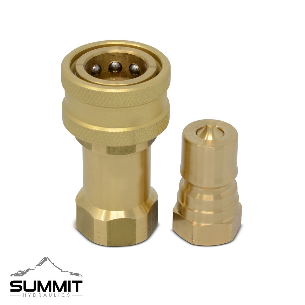 3/8″ NPT ISO 7241-B Brass Quick Disconnect Hydraulic
