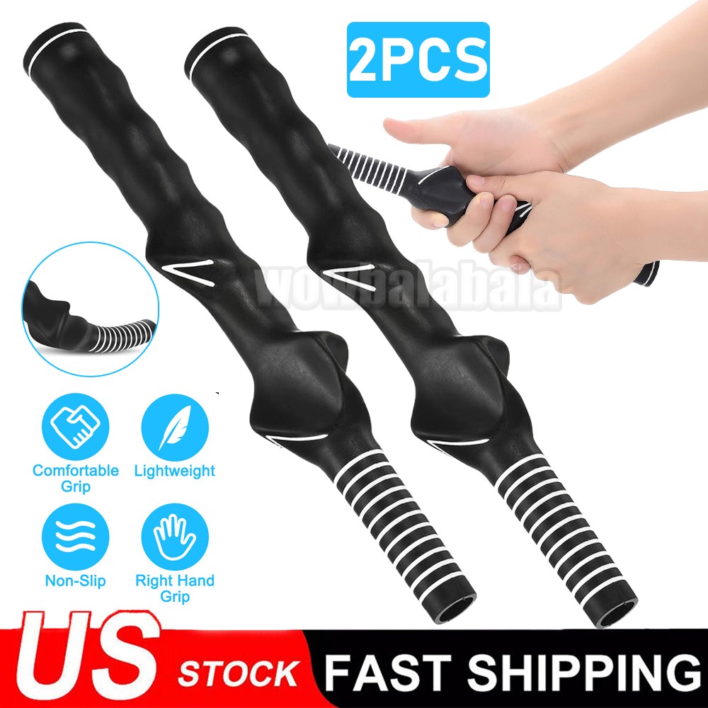 2 PCS Durable Right Hand Golf Swing Training Grip Aid Standard Teaching Trainer