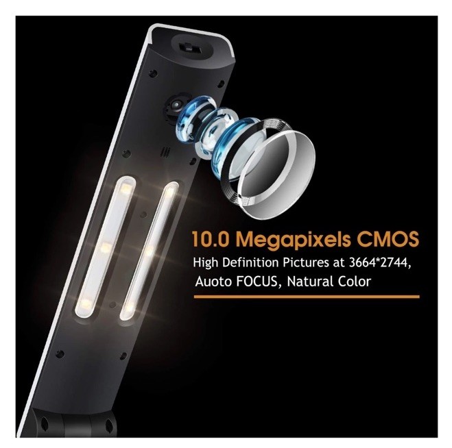 Document Camera Scanner,10MP CMOS,Visual Presenter Max A3 Size,OCR Technolog...