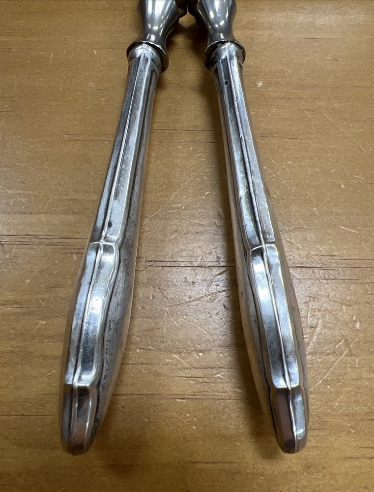 Rare Danish 830S Silver Handled Nutcracker 1937 Engraving