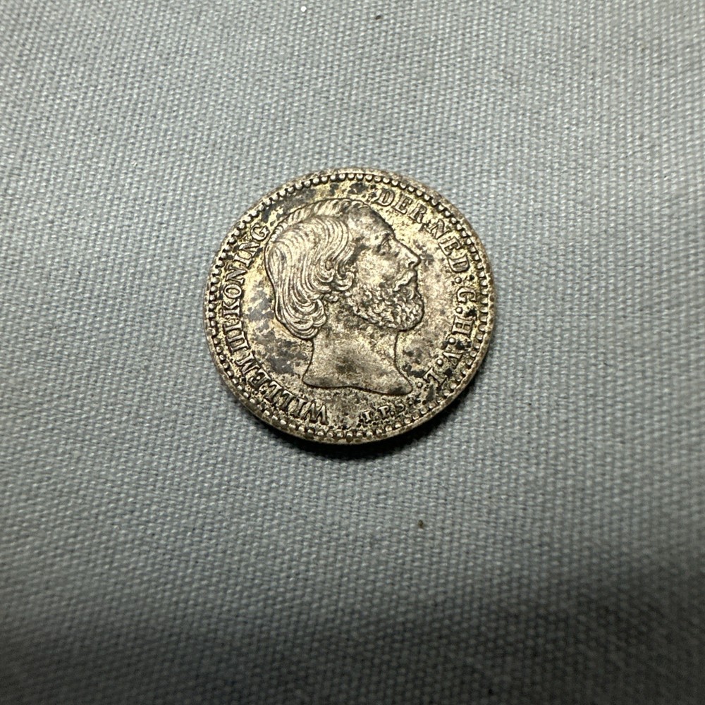 Netherlands 10 Cents 1880 Silver Scarce