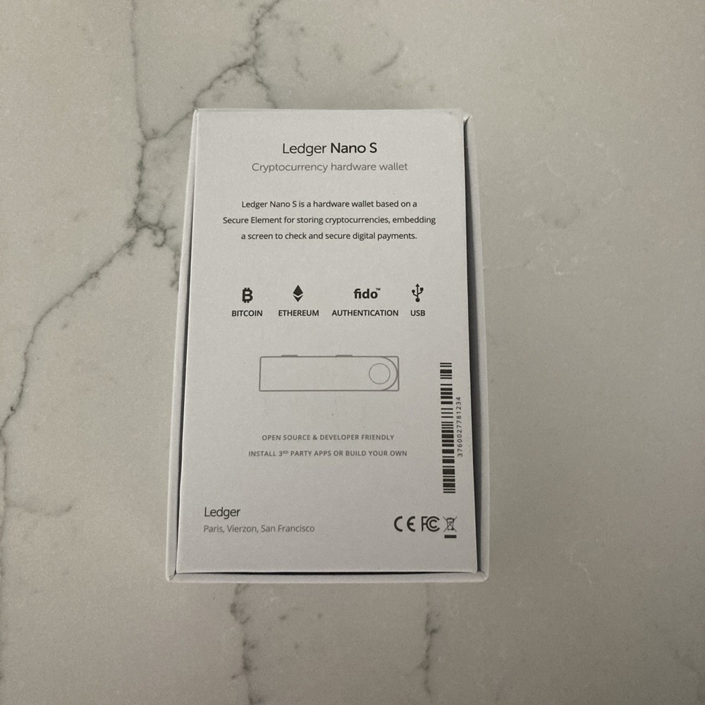 Ledger Nano S Cryptocurrency Hardware Wallet