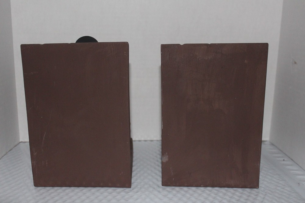 Mickey Mouse Vintage Ceramic Bookends calling Pluto for Bathing Day Pair EUC