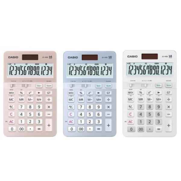 JS-40B Casio general calculator Pink Blue White Black