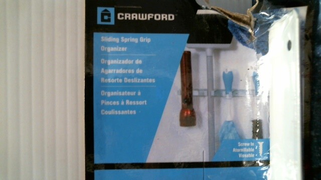 Crawford White Sliding Spring Grip Organizer (SG5W) FS