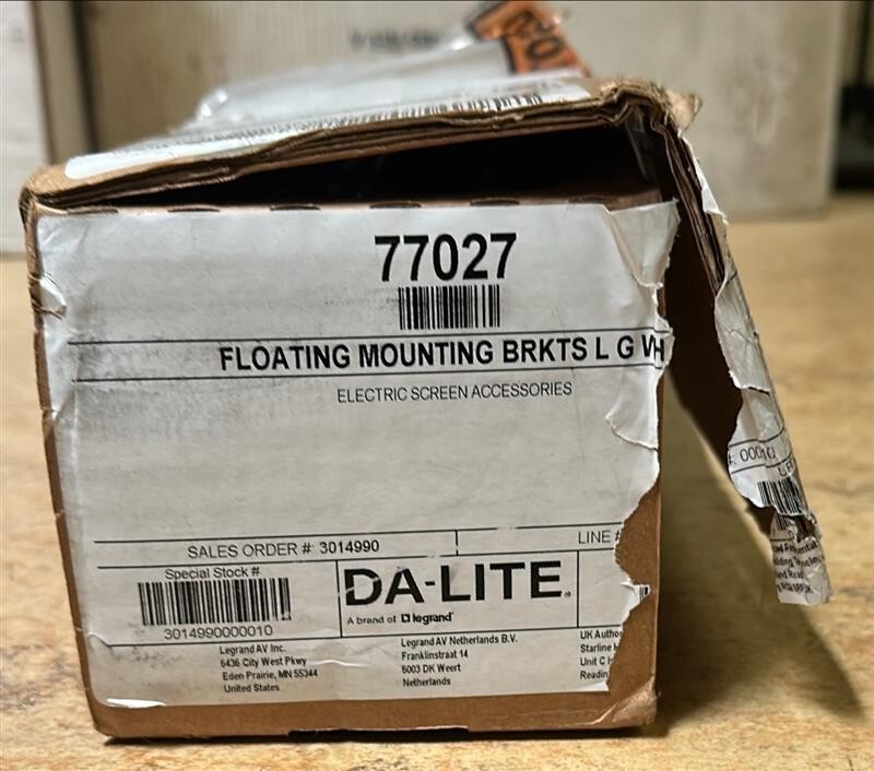Da-Lite 77027 Floating Mounting Bracket