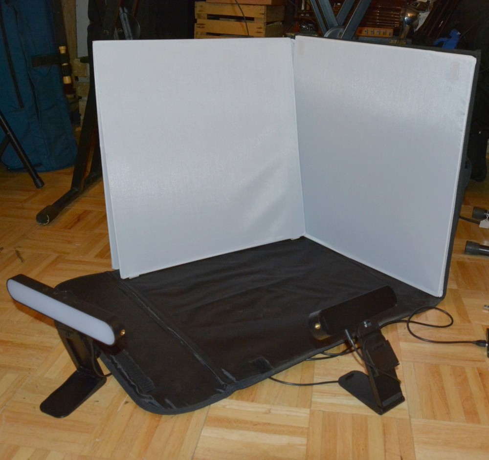 Sunpak ebox portable Folding studio 20"x20" lightbox w/variable digital lighting