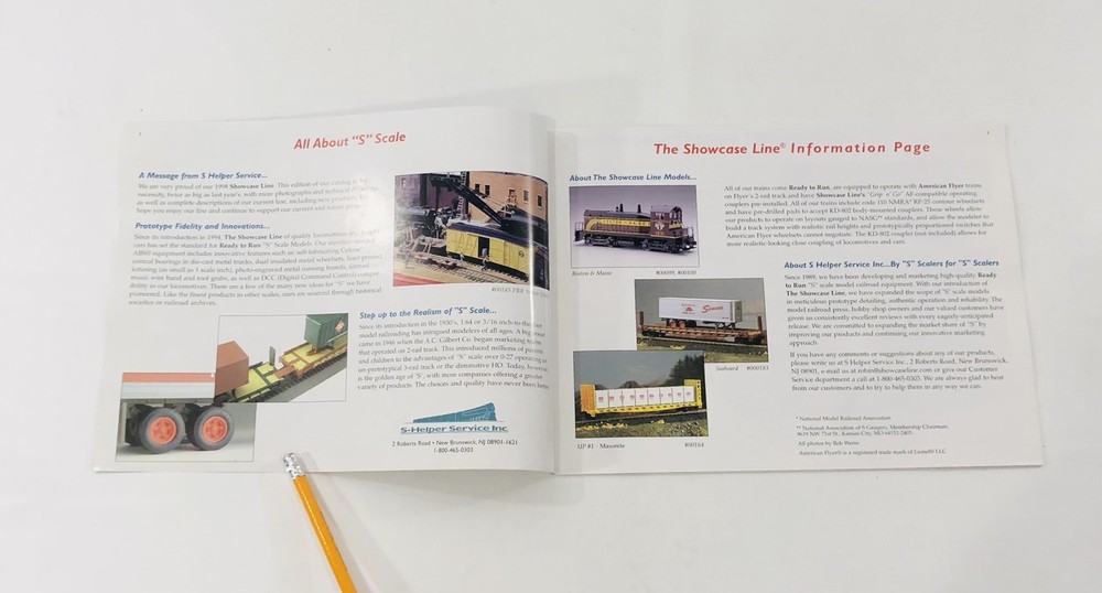 The Showcase Line S Scale Trains For 1998
