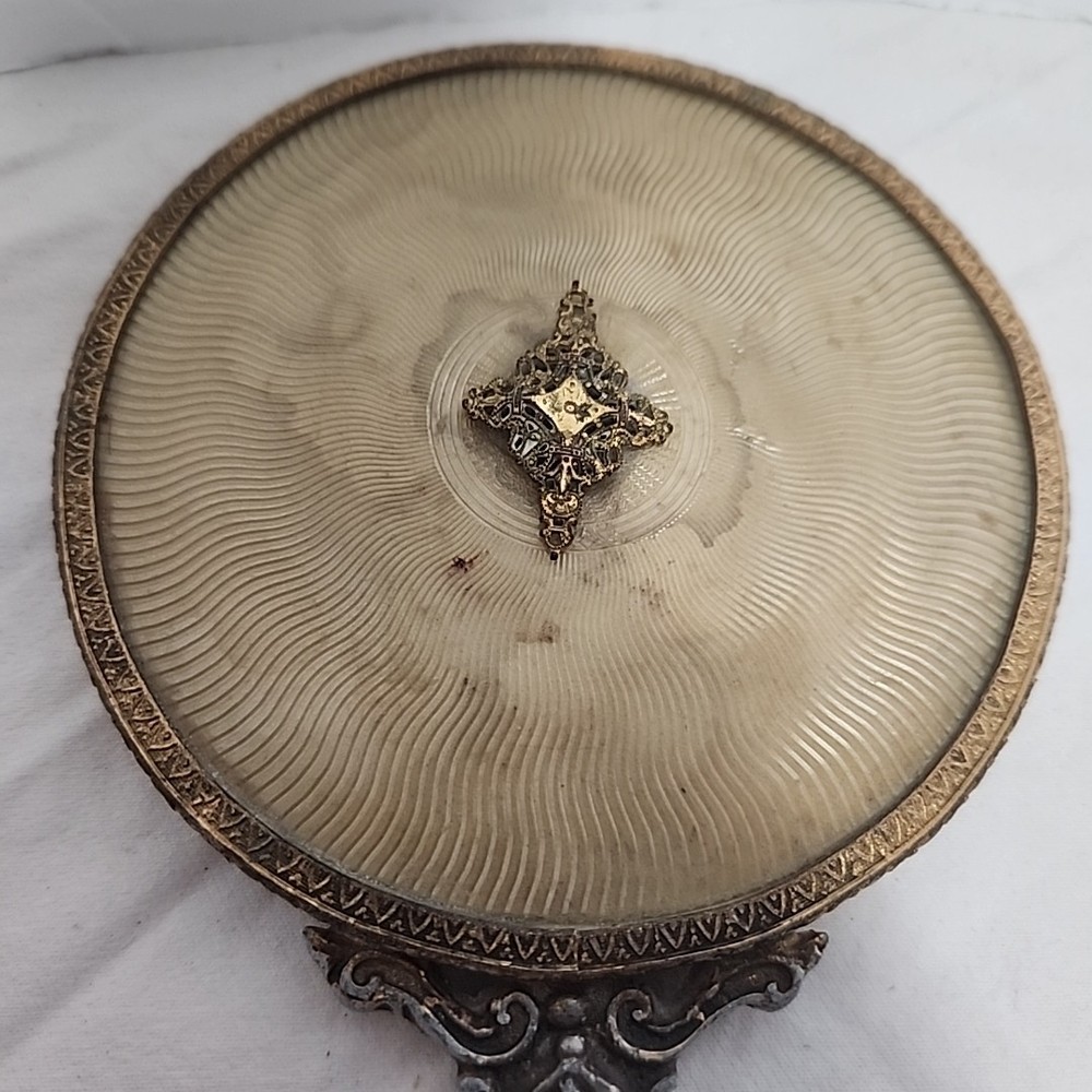 Antique Handheld Mirror Metal