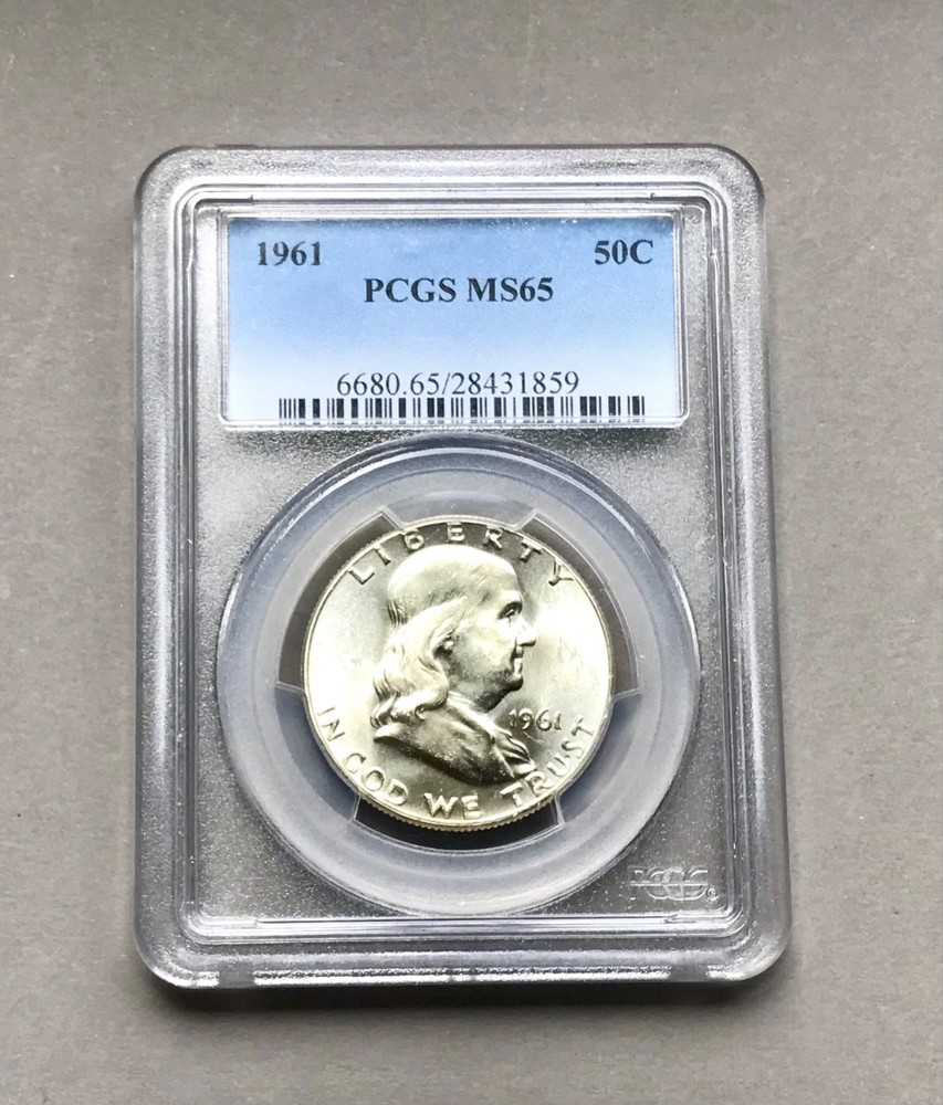 1961 Franklin Half Dollar NPCGS MS65