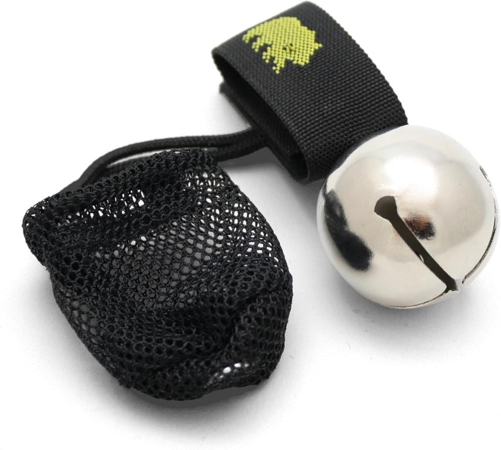 Magnetic Bear Bell with Silencer, Silver