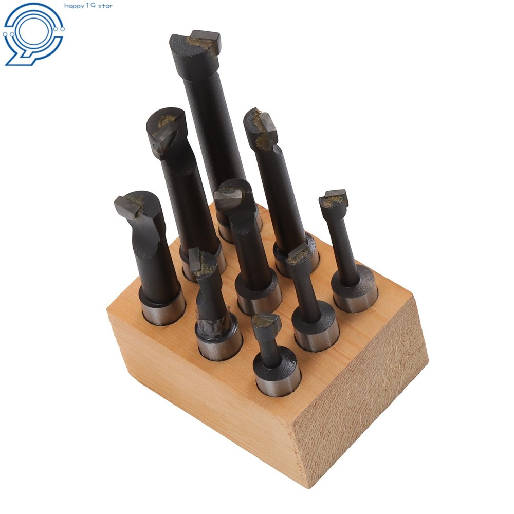 Complete Boring Kit 2" Head 3/4 Shank 9 Pack 1/2" C6 Boring Tool Set