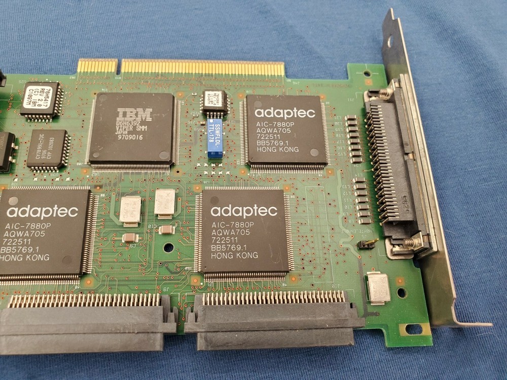 3CH PCI SCSI RAID Controller IBM FRU 76H6875 ServeRAID Working Pull 3 Channel