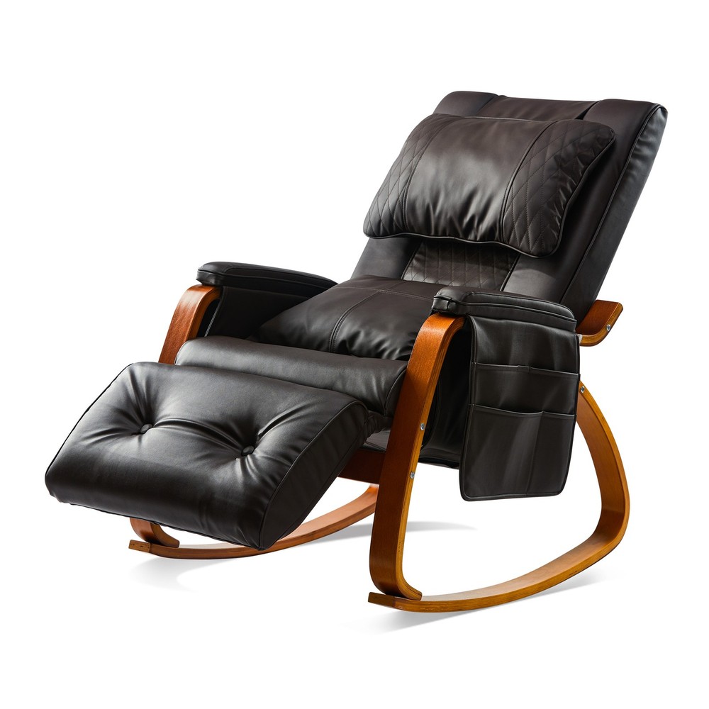 Massage Comfortable Relax Rocking Chair Brown