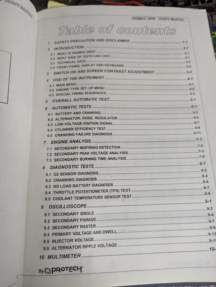 Protech Digimax 2000 Complete Diagnostic Tester + Oscilloscope Tool - RARE VTG