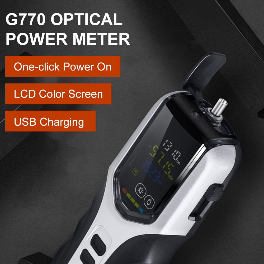 Handheld Optical Power Meter -70~+3dBm Rechargeable Optical Power Tester