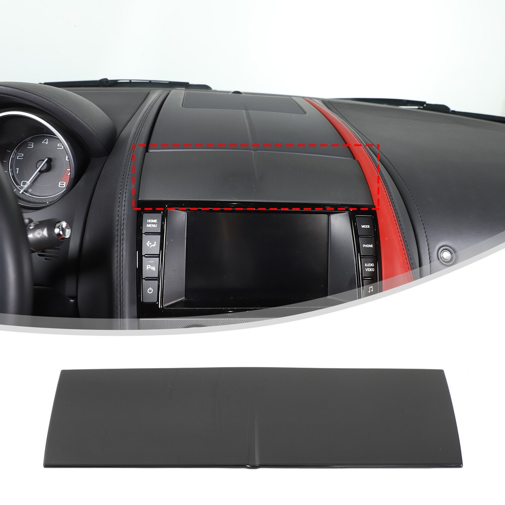 ABS Gloss Black Navigation Upper Panel Trim Cover For Jaguar F-Type 2013-2024