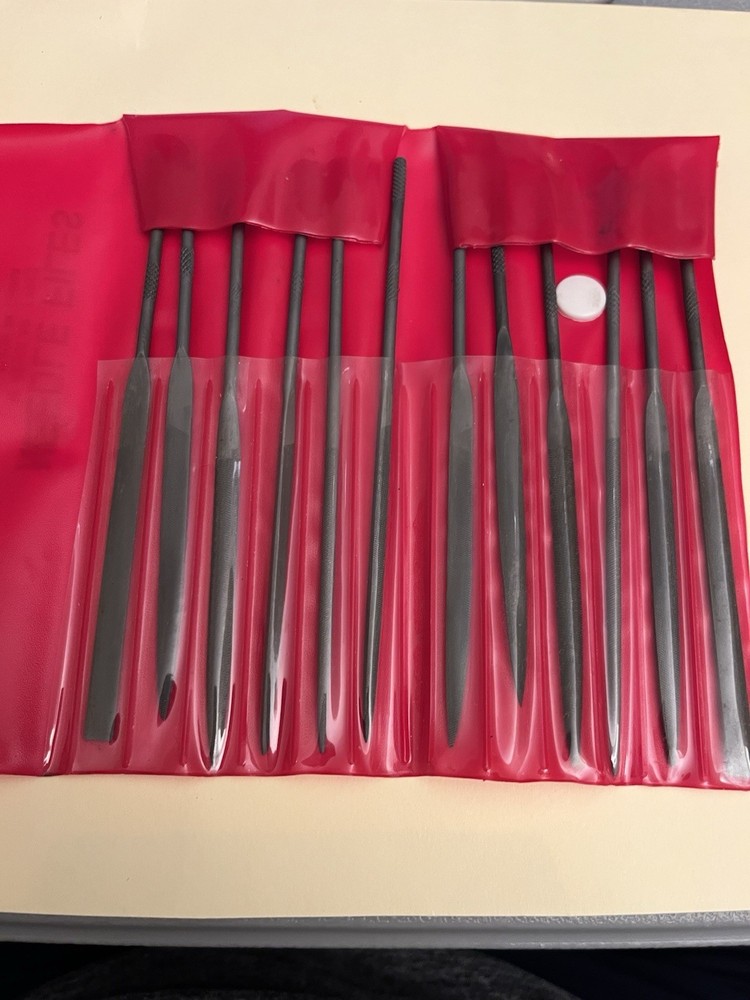 Needle File Set 12 Pc w/ Case
