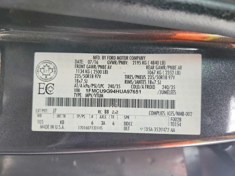 Used A/C Selector Switch fits: 2017 Ford Escape Front automatic temperature cont