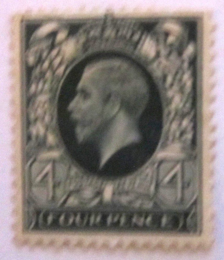 King George V 4d Grey Green