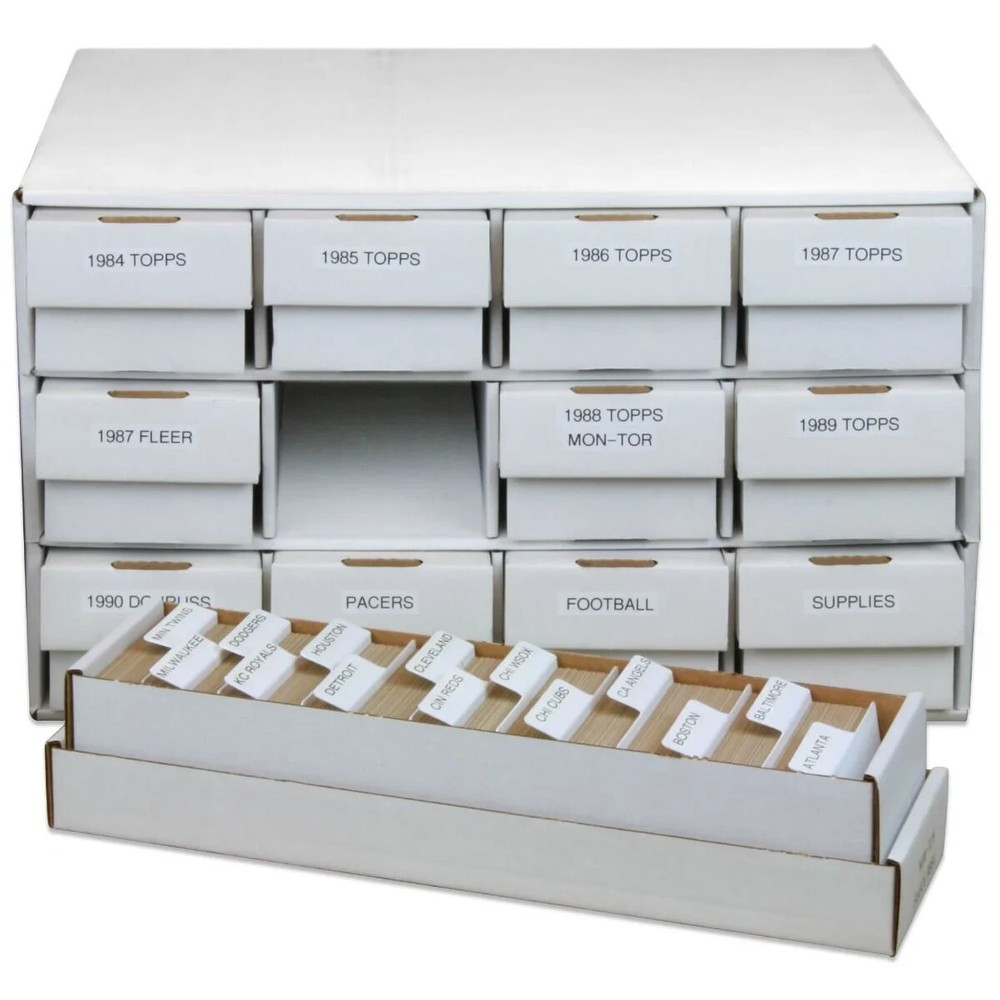 (10) BCW Horizontal Trading Card Dividers for Storage Boxes
