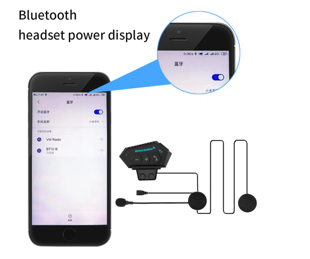 Motorcycle Helmet Bluetooth